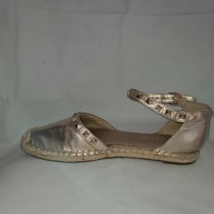 Marc fisher espadrills 7.5 gold metallic Studded sandals closed toes.